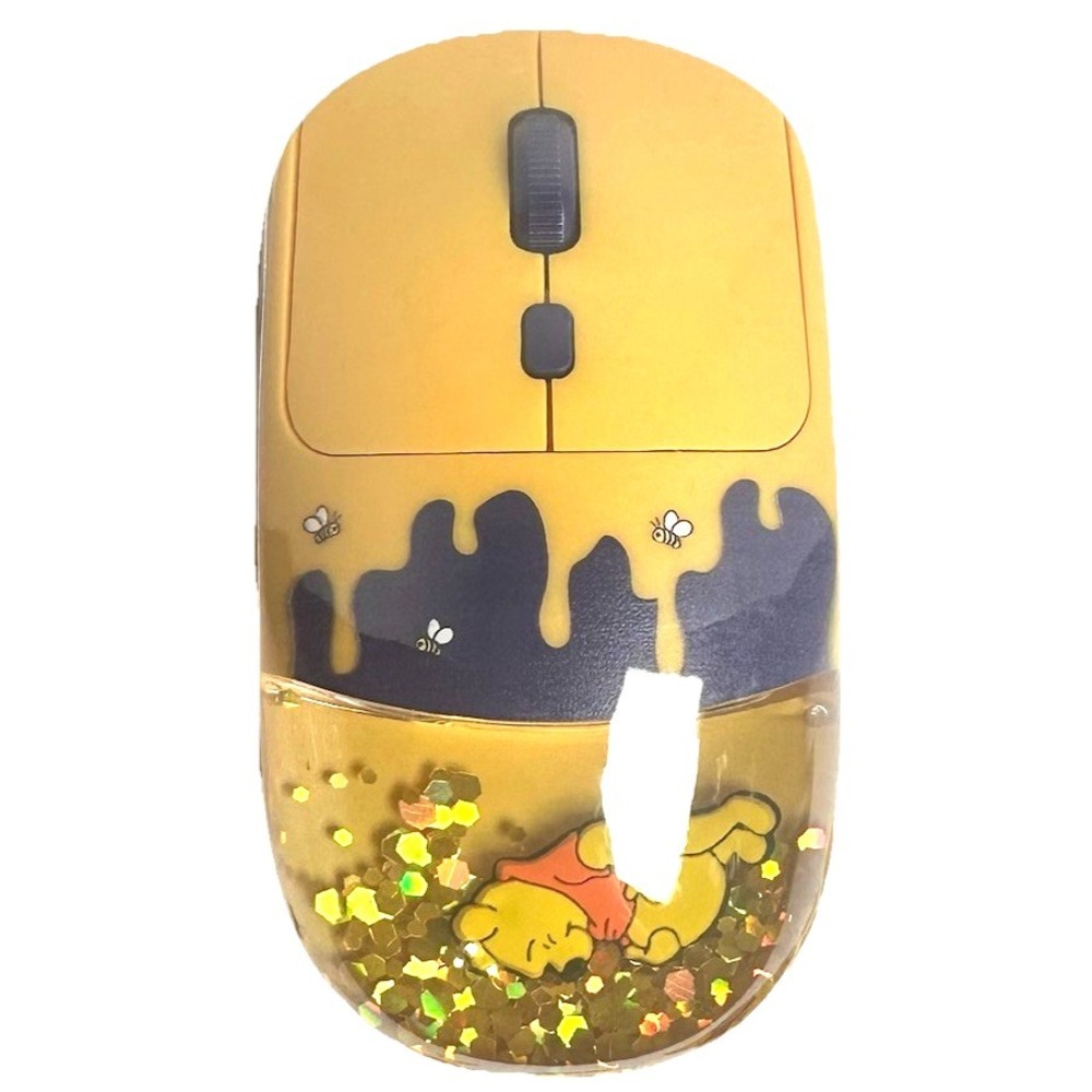 Disney Winnie The Pooh Water Glitter Wireless Mouse USB Receiver New